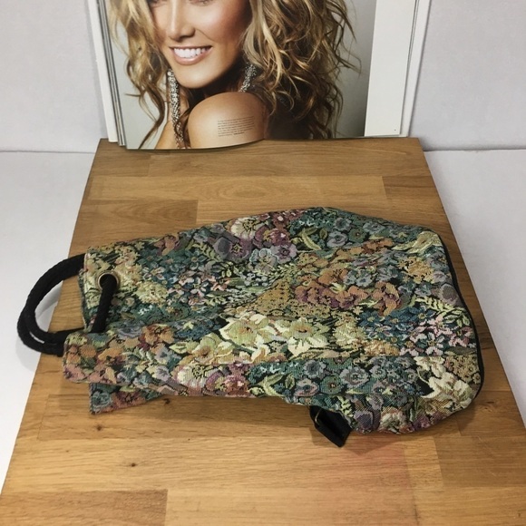 New York Studio vintage Tapestry Fabric draw sting bag - Picture 7 of 7